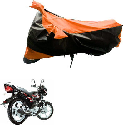 Mdstar Waterproof Two Wheeler Cover for Suzuki(Zeus, Black, Orange)