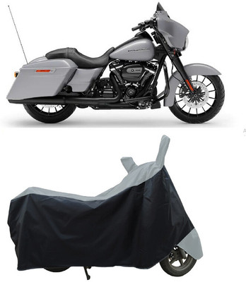 Coxtor Waterproof Two Wheeler Cover for Harley Davidson(Street Glide Special, Grey)