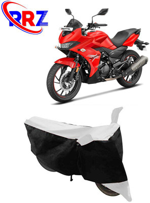RRZ Waterproof Two Wheeler Cover for Hero(MotoCorp Xtreme 200S, Black, White)