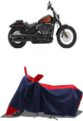 SUGASHRI Waterproof Two Wheeler Cover for Harley Davidson(Street Bob, Red, Blue)