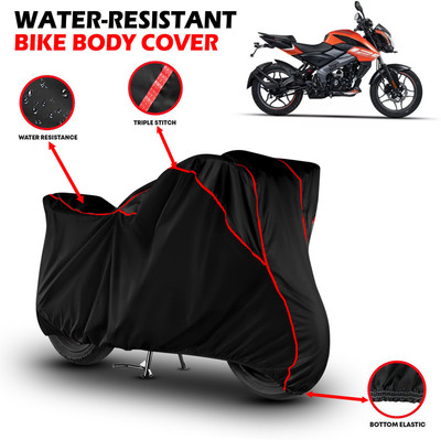 GKG Waterproof Two Wheeler Cover for Bajaj(Pulsar NS125, Black, Red)