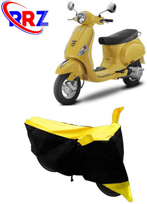 RRZ Waterproof Two Wheeler Cover for Vespa(Vespa LX, Black, Yellow)