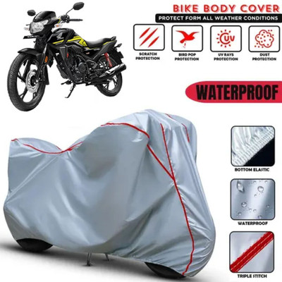 AutoGalaxy Waterproof Two Wheeler Cover for Honda(SP 125, Silver)