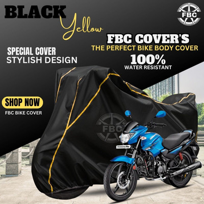 FBC Waterproof Two Wheeler Cover for Hero(Glamour, Black)