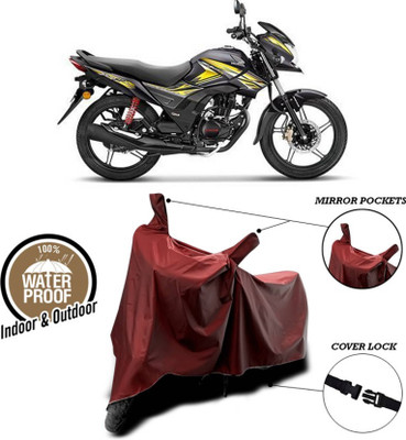 AASHTIK MART Two Wheeler Cover for Honda(CB Shine SP, Maroon)