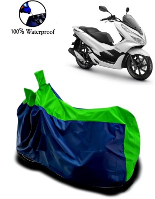 APNEK Waterproof Two Wheeler Cover for Honda(PCX 125, Green, Blue)