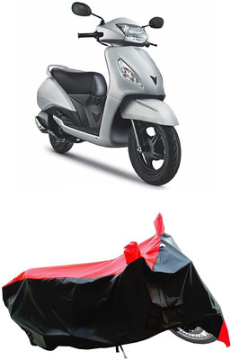 DeepShakshi AUTOMOTIVE Two Wheeler Cover for TVS(Jupiter 125, Red, Black)