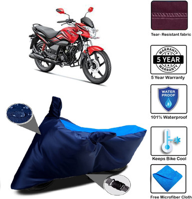 MISSION COLLECTION Waterproof Two Wheeler Cover for Hero(Passion Xpro, Blue)