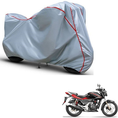 Car Life Waterproof Two Wheeler Cover for Honda(CBZ, Silver, Red)