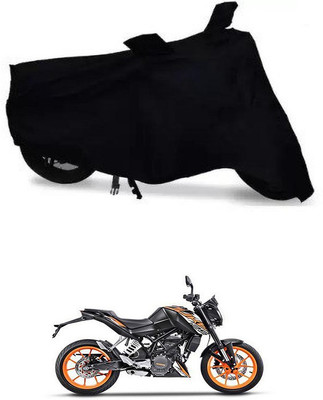 THE REAL ARV Waterproof Two Wheeler Cover for KTM(125 Duke, Black)