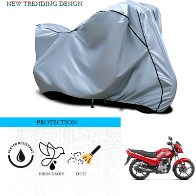 ANTHUB Waterproof Two Wheeler Cover for Hero(Super Splendor, Silver)