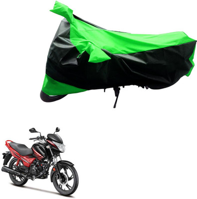 MWBB Waterproof Two Wheeler Cover for Hero(Glamour, Black, Green)