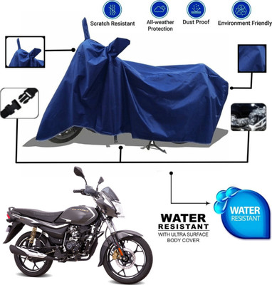 TENNYCER Waterproof Two Wheeler Cover for Bajaj(Platina, Blue)