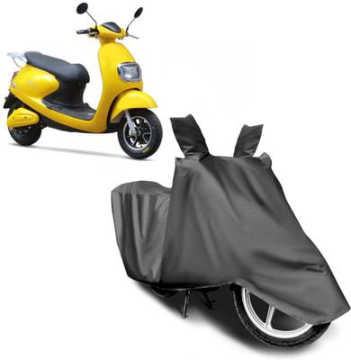 Posso Waterproof Two Wheeler Cover for Techo Electra(Emerge, Grey)