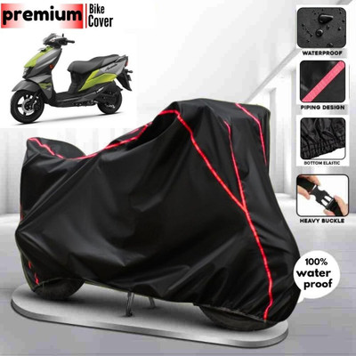 AutoGalaxy Waterproof Two Wheeler Cover for Suzuki(Avenis 125, Black, Red)