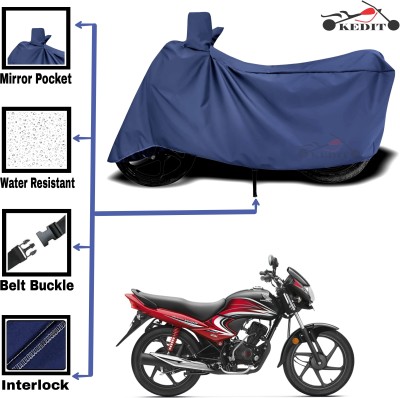 KEDIT Two Wheeler Cover for Universal For Bike(Dream Yuga, Blue)