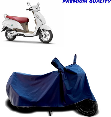 Mdstar Two Wheeler Cover for Hero(Splendor I Smart, Blue, Blue)