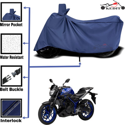 KEDIT Two Wheeler Cover for Yamaha(MT 07 BS6, Blue)