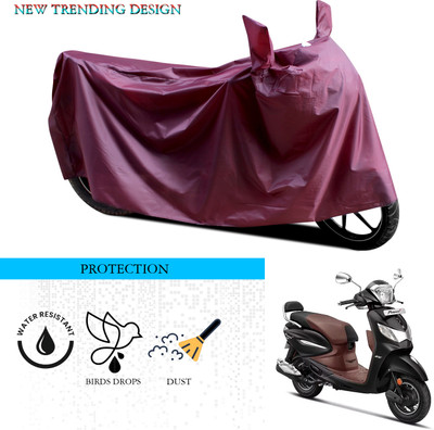 ANTHUB Waterproof Two Wheeler Cover for Hero(Pleasure Plus, Maroon)
