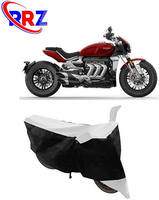 RRZ Waterproof Two Wheeler Cover for Triumph(Rocket III, Black, White)