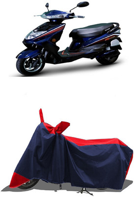 SUGASHRI Waterproof Two Wheeler Cover for Okinawa(Ridge Plus, Red, Blue)