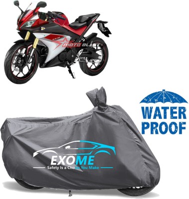EXOME Waterproof Two Wheeler Cover for Yamaha(YZF R15 V3.0, Grey)