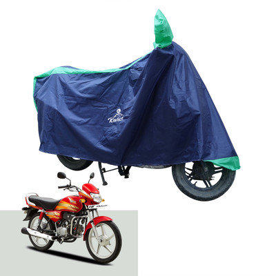 Kavach Waterproof Two Wheeler Cover for Hero(HF Deluxe, Green, Blue)