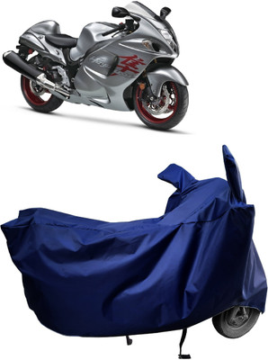 Amexride Two Wheeler Cover for Suzuki(GSX R1300 Hayabusa, Blue)