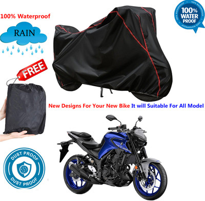 OliverX Waterproof Two Wheeler Cover for Yamaha(MT 03, Black)