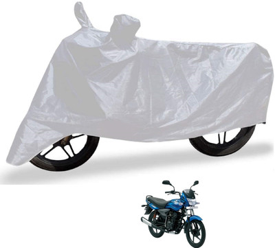 MOCKHE Waterproof Two Wheeler Cover for Bajaj(Platina, Silver)