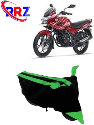 RRZ Waterproof Two Wheeler Cover for Bajaj(Discover 150 f, Black, Green)