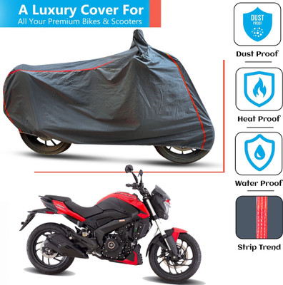 FAMEXON Waterproof Two Wheeler Cover for Bajaj(Dominar 250, Grey)