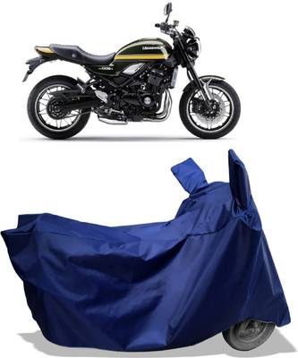 Amexride Two Wheeler Cover for Kawasaki(Z900 RS Cafe Racer BS6, Blue)