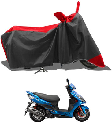 KEDIT Two Wheeler Cover for Hero(Red, Black)
