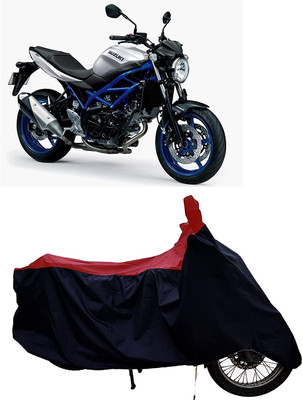 KEDIT Two Wheeler Cover for Suzuki(SV650, Red, Black)