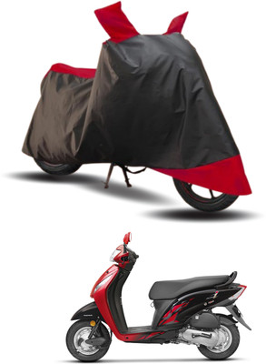 KEDIT Two Wheeler Cover for Honda(Activa i, Red, Black)