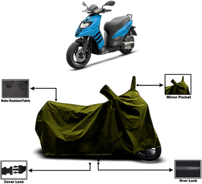 Amexride Two Wheeler Cover for Aprilia(Storm 125, Green)
