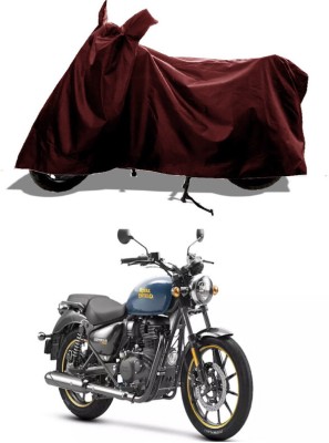 GROFATIK Two Wheeler Cover for Royal Enfield(Meteor 350, Maroon)