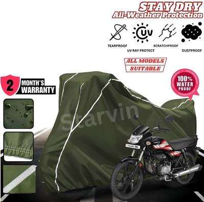 OliverX Waterproof Two Wheeler Cover for Hero(HF Deluxe, Green)