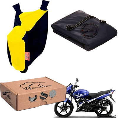WolkomHome Waterproof Two Wheeler Cover for Yamaha(Gladiator, Yellow, Blue)