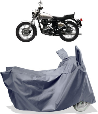 Amexride Two Wheeler Cover for Royal Enfield(Bullet Electra Twinspark, Grey)