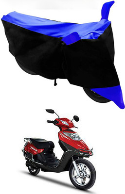 MMSSTAR Waterproof Two Wheeler Cover for Hero(Electric Flash, Blue, Black)