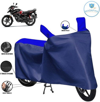 MADAFIYA Waterproof Two Wheeler Cover for Honda(SP125, Blue, Multicolor)