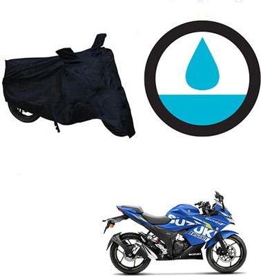 DeepShakshi AUTOMOTIVE Waterproof Two Wheeler Cover for Suzuki(Gixxer SF, Black)