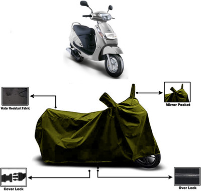 Amexride Two Wheeler Cover for Mahindra(Duro DZ, Green)