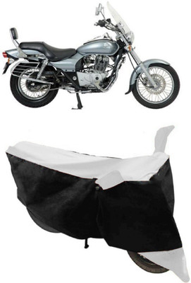 Varnwal E Commerce Waterproof Two Wheeler Cover for Bajaj(Avenger 220 DTS-i, White, Black)