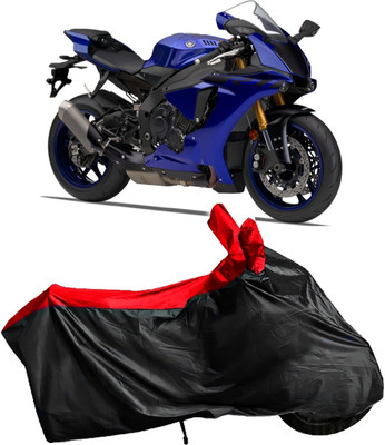 Autofly Waterproof Two Wheeler Cover for Yamaha(YZF R1, Red, Black)