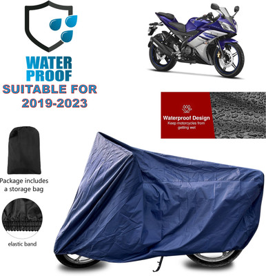 PAGORA Waterproof Two Wheeler Cover for Yamaha(YZF-R15 V2, Blue)