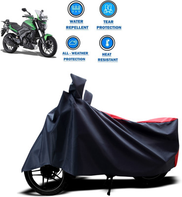 DeepShakshi AUTOMOTIVE Two Wheeler Cover for Bajaj(Dominar 400, Red, Black)