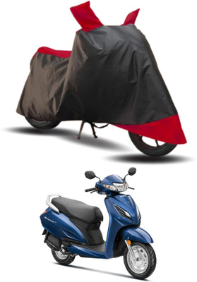 KEDIT Two Wheeler Cover for Honda(Activa 6G, Red, Black)